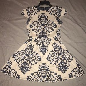 Navy and white dress! Only worn once!